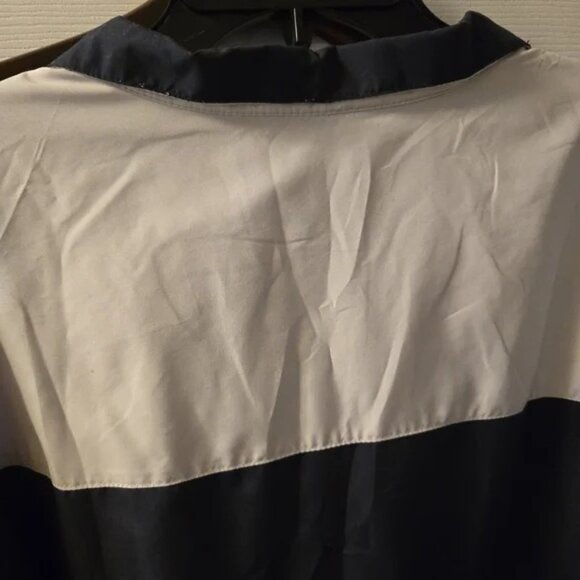 Charles River Apparel Dark Blue/ White Windbreaker with Water-Resistant Fabric - Picture 5 of 7